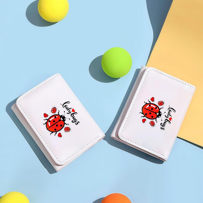 BJDAMAI Ladybugs Wallet For Teens Kids Girls Age 6,7,8,9,10,11,12, Small Slim Thin Mini Compact Women Wallet, Animal Lovers Gifts Stuff, Cash Card Coin Pocket Window For Female! - Image 4